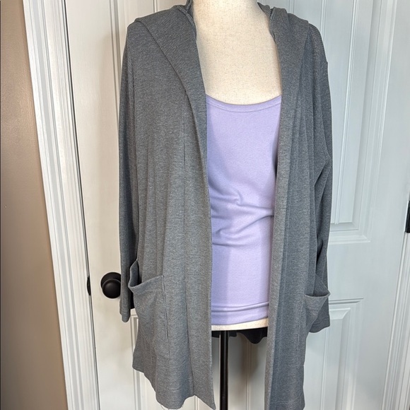 Splendid Hooded cardigan with purple tank Sz XXL - Picture 9 of 12